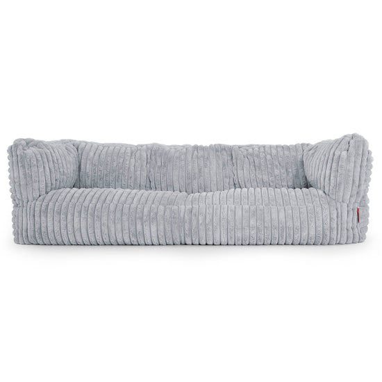 Albert 3-seter Saccosekk Sofa - Ultrabehagelig Kord Andeggblå 01