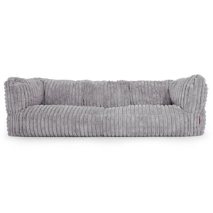 Albert 3-seter Saccosekk Sofa - Ultrabehagelig Kord Grå