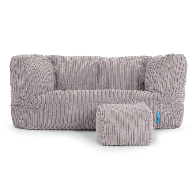 Albert Barnesofa-saccosekk 2-6 år - Kordfløyel Sølvgrå 02