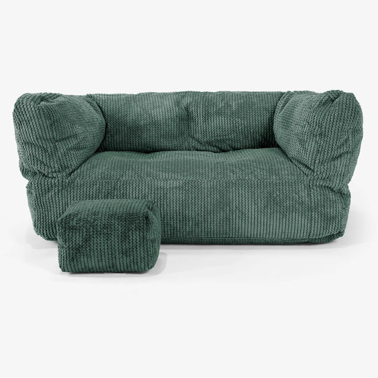 Albert Barnesofa-saccosekk 2-6 år - Pom-pom Mosegrønn 02