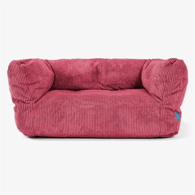 Albert Barnesofa-saccosekk 2-6 år - Pom-pom Pastellrød 01