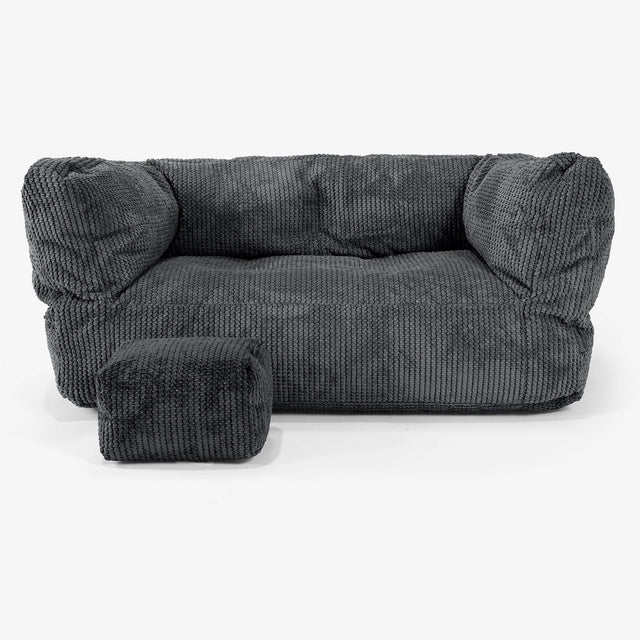 Albert Barnesofa-saccosekk 2-6 år - Pom-pom Svart 02