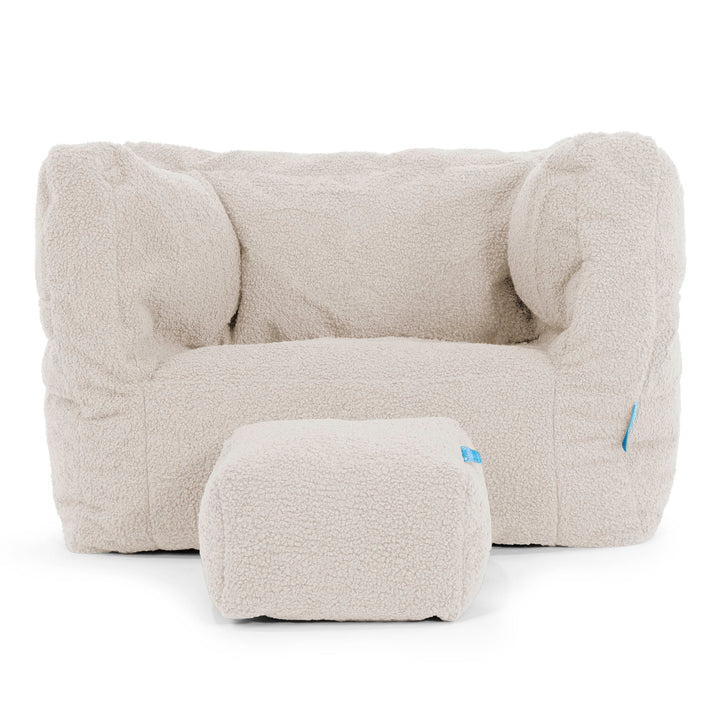 Albert Sekkelenestol for Barn 1-5 år - Bouclé Elfenben 03