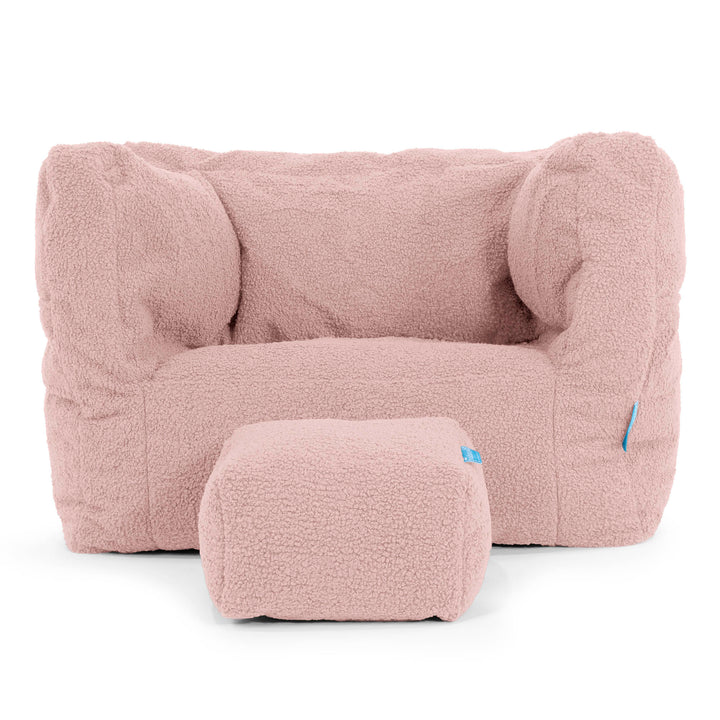 Albert Sekkelenestol for Barn 1-5 år - Bouclé Rosa 03