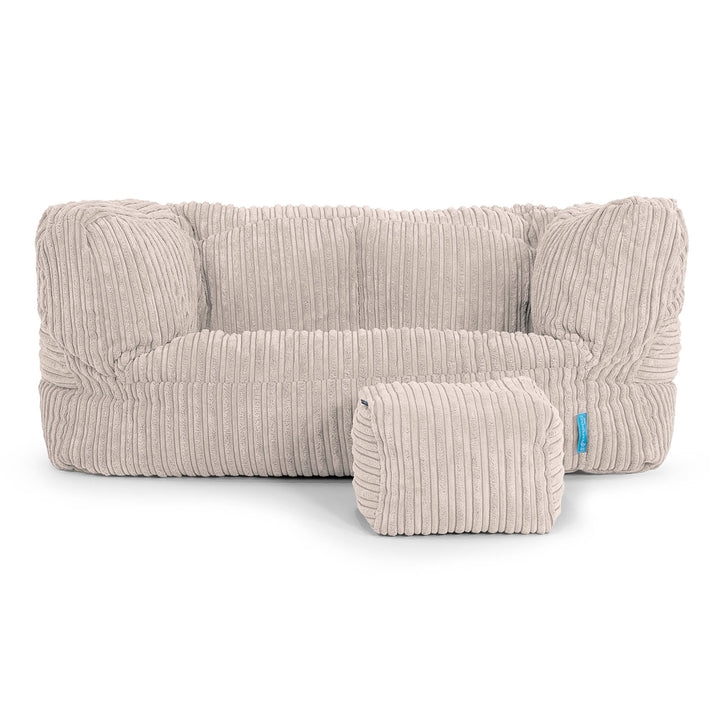 Albert Barnesofa-saccosekk 2-6 år - Kordfløyel Elfenben 02