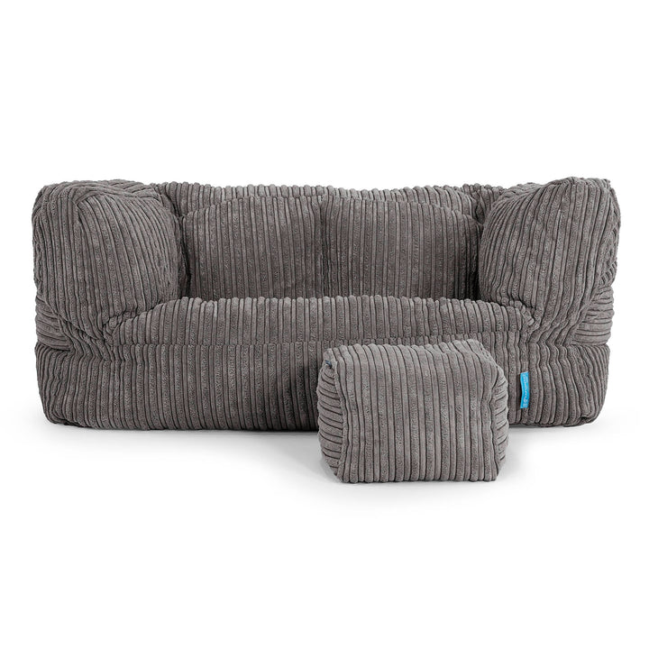 Albert Barnesofa-saccosekk 2-6 år - Kordfløyel Grafitt 02