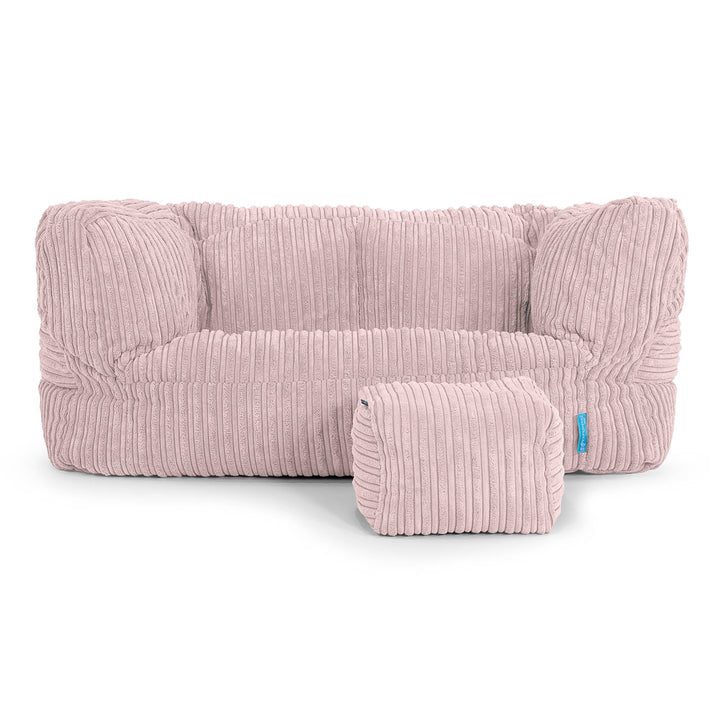 Albert Barnesofa-saccosekk 2-6 år - Kordfløyel Rødmerosa 02