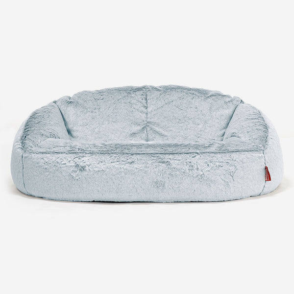 Bubble Sofa-saccosekk Erstatningsdeksel - Kanin-fuskepels 01
