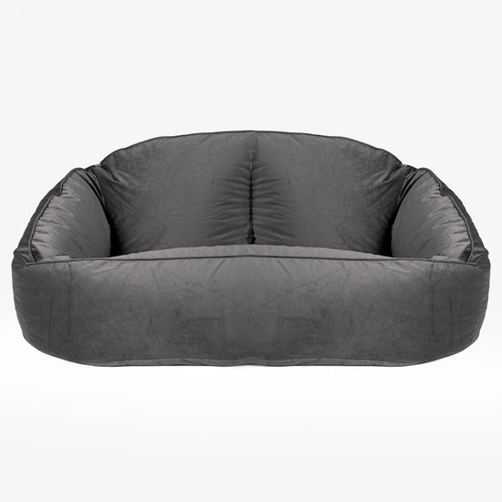 Bubble Sofa-saccosekk - Fløyel Grafitt 01