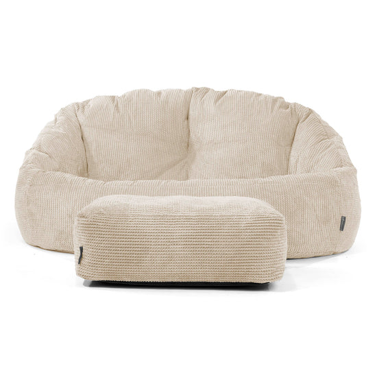 Bubble Sofa-saccosekk - Pom-pom Elfenben 02