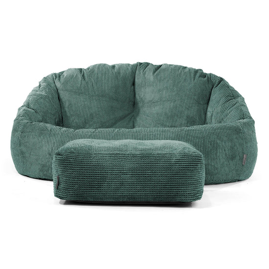 Bubble Sofa-saccosekk - Pom-pom Mosegrønn 02