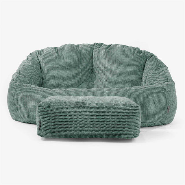 Bubble Sofa-saccosekk - Pom-pom Mosegrønn 02