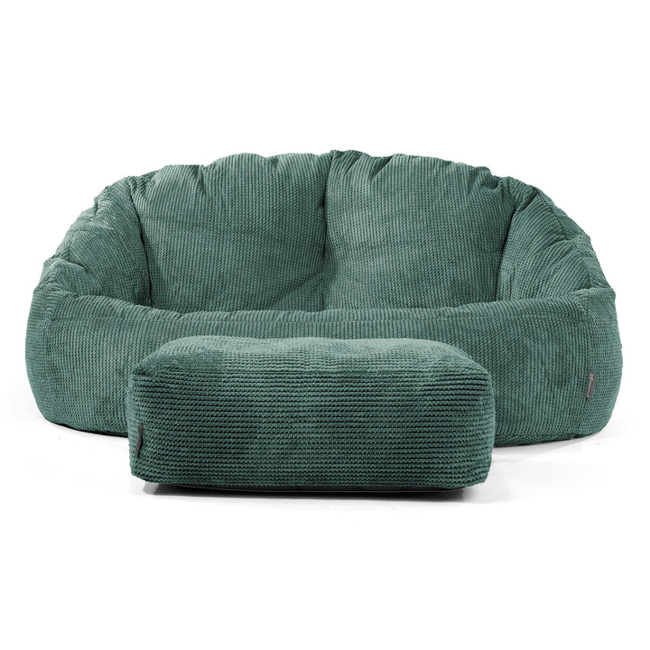 Bubble Sofa-saccosekk - Pom-pom Mosegrønn 02