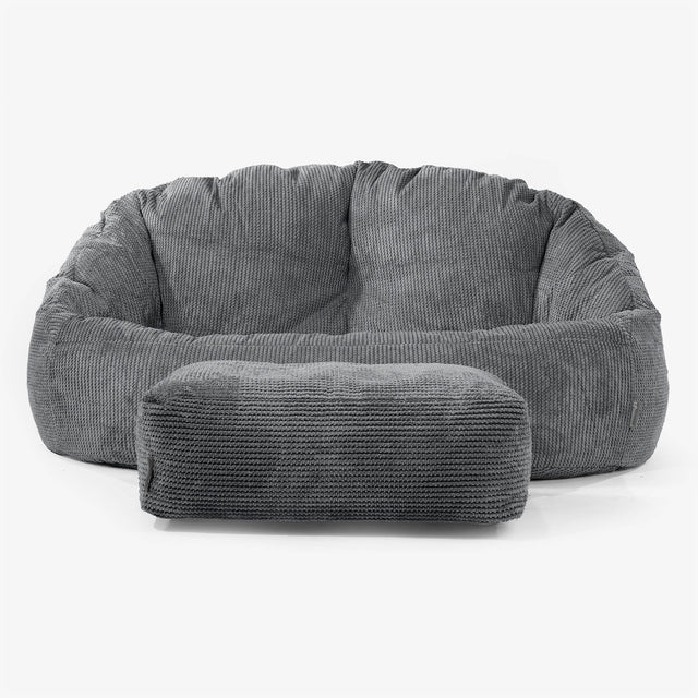Bubble Sofa-saccosekk - Pom-pom Svart 02