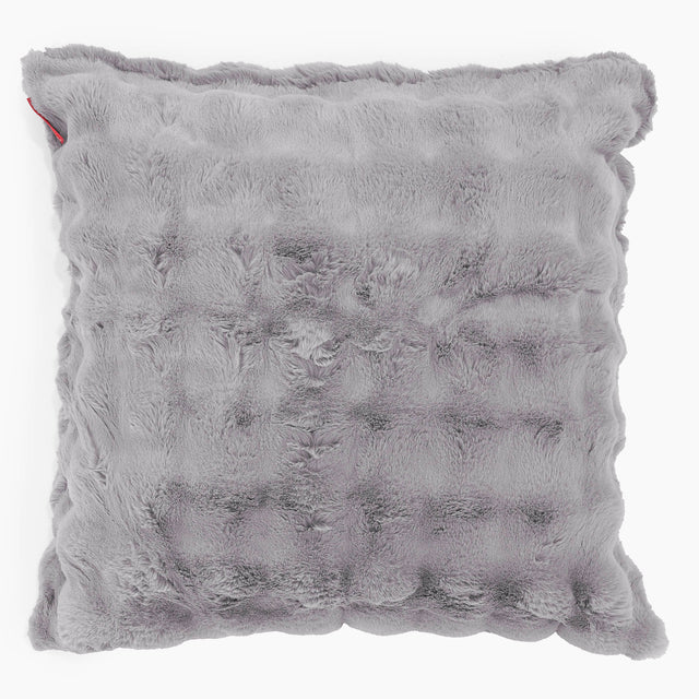 Ekstra Stor Putetrekk 70 x 70cm - Falsk Pels Boble Grå 01
