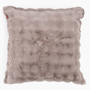 Ekstra Stor Putetrekk 70 x 70cm - Falsk Pels Boble Mink
