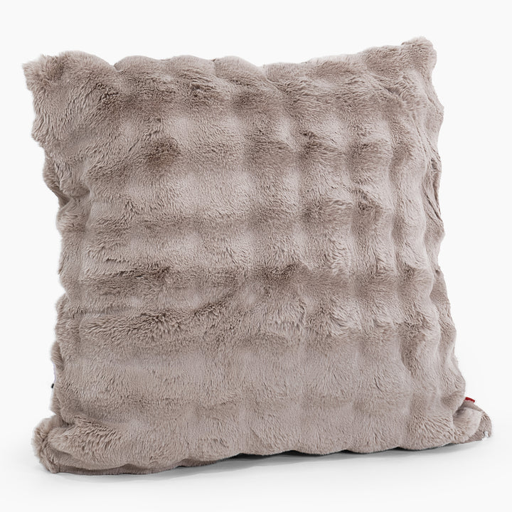 Ekstra Stor Putetrekk 70 x 70cm - Falsk Pels Boble Mink 02