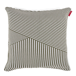 Ekstra Stor Putetrekk 70 x 70cm - Strikket Stripe Grønn
