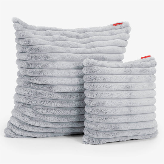 Ekstra Stor Putetrekk 70 x 70cm - Ultrabehagelig Kord Andeggblå 02