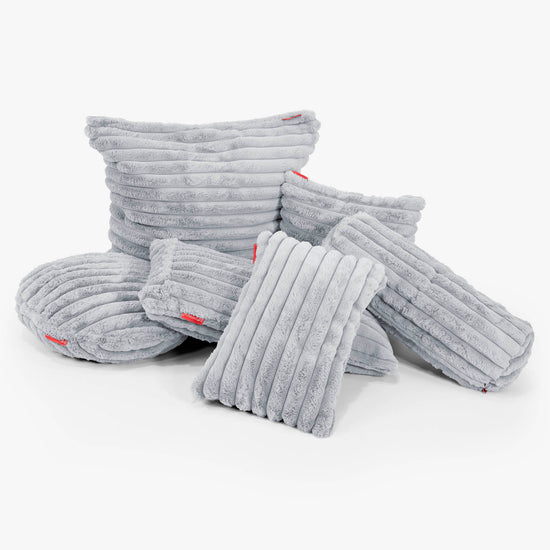 Ekstra Stor Putetrekk 70 x 70cm - Ultrabehagelig Kord Andeggblå 03