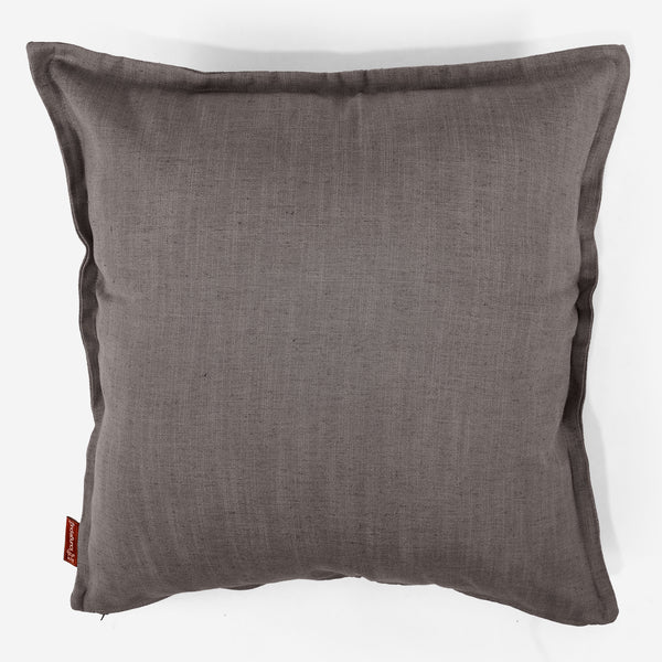 Ekstra Stor Putetrekk 70 x 70cm - Linen Look Skifergrå 01