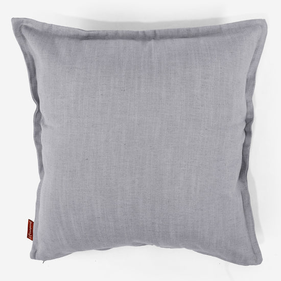 Ekstra Stor Putetrekk 70 x 70cm - Linen Look Sølv 01