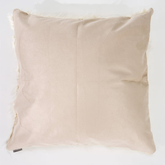 Ekstra Stor Putetrekk 70 x 70cm - Mongolsk Fuskepels Krem 02