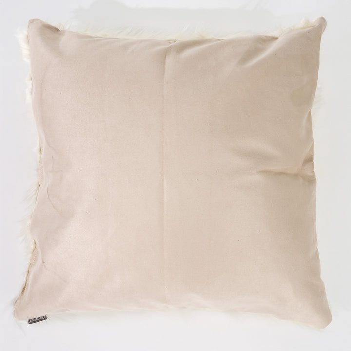 Ekstra Stor Putetrekk 70 x 70cm - Mongolsk Fuskepels Krem 02