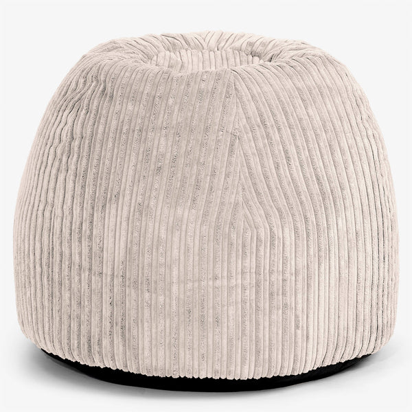 Ergonomisk Kontor-pouf Stol - Kordfløyel Elfenben - 01