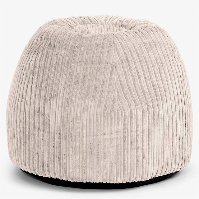 Ergonomisk Kontor-pouf Stol - Kordfløyel Elfenben - 01