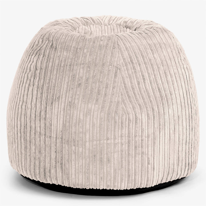 Ergonomisk Kontor-pouf Stol - Kordfløyel Elfenben - 01
