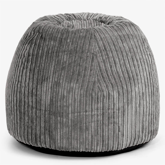 Ergonomisk Kontor-pouf Stol - Kordfløyel Grafitt - 01