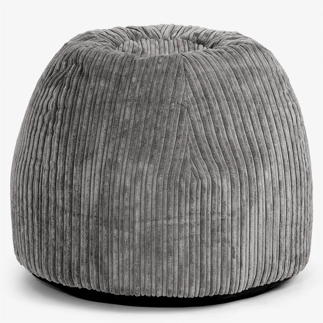 Ergonomisk Kontor-pouf Stol - Kordfløyel Grafitt - 01