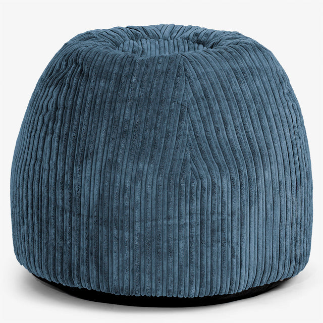 Ergonomisk Kontor-pouf Stol - Kordfløyel Marineblå - 01