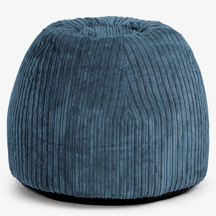 Ergonomisk Kontor-pouf Stol - Kordfløyel Marineblå - 01