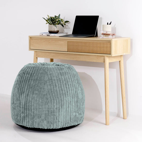 Ergonomisk Kontor-pouf Stol - Kordfløyel Mintgrønn - 02