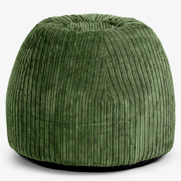 Ergonomisk Kontor-pouf Stol - Kordfløyel Skoggrønn - 01