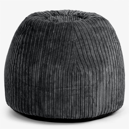 Ergonomisk Kontor-pouf Stol - Kordfløyel Svart - 01
