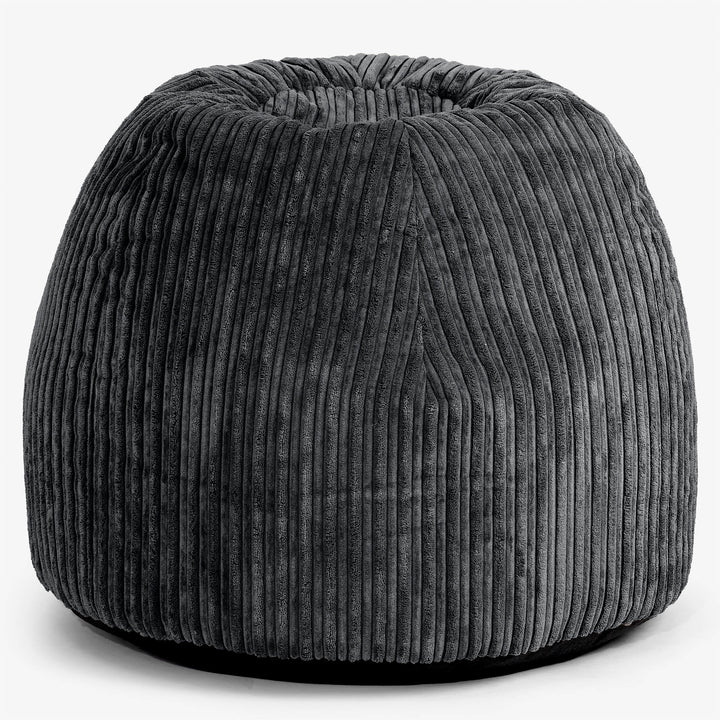 Ergonomisk Kontor-pouf Stol - Kordfløyel Svart - 01