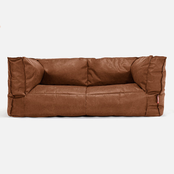Albert 2-seter Saccosekk Sofa Erstatningsdeksel - Vintage Skinn 01