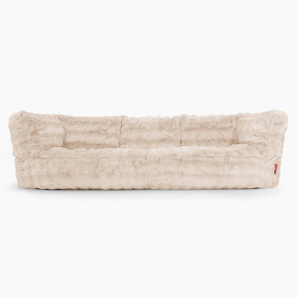 Albert 3-seter Saccosekk Sofa Erstatningsdeksel - Falsk Pels Boble 01