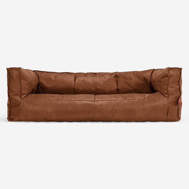 Albert 3-seter Saccosekk Sofa Erstatningsdeksel - Vintage Skinn 01