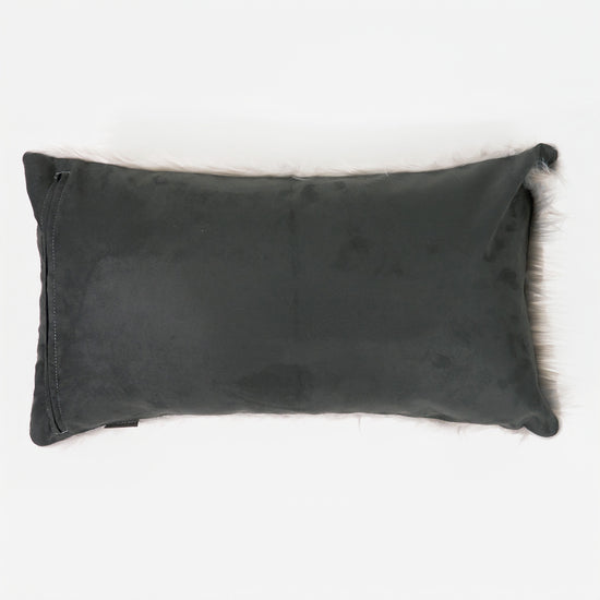 Gigant Rektangulær Putetrekk 40 x 70 cm - Mongolsk Fuskepels Grå 02