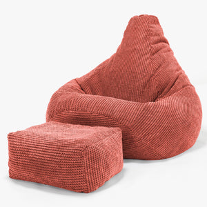 Hvilestol Saccosekk - Pom-pom Gresskaroransje