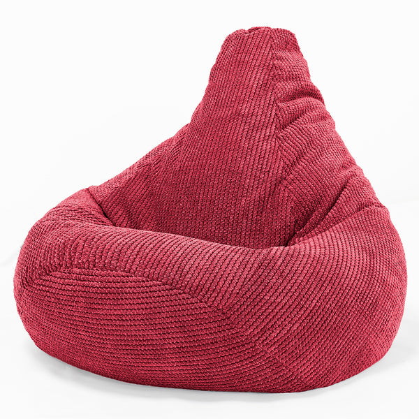 Hvilestol Saccosekk - Pom-pom Pastellrød 01