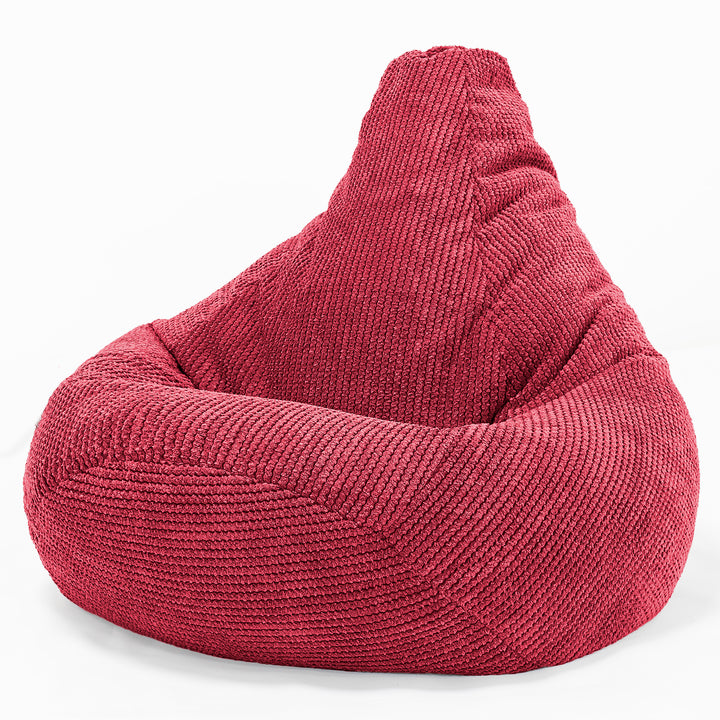 Hvilestol Saccosekk - Pom-pom Pastellrød 02