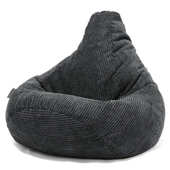 Hvilestol Saccosekk - Pom-pom Svart 02