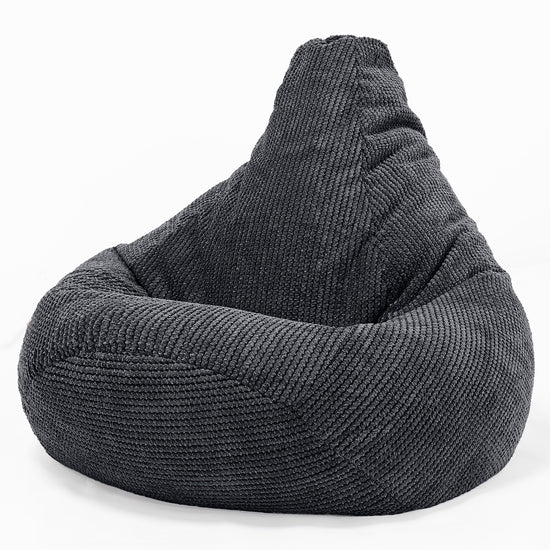 Hvilestol Saccosekk - Pom-pom Svart 02