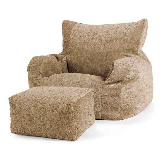 Josephine Saccosekk Lenestol - Eksklusiv Chenille Mink 02