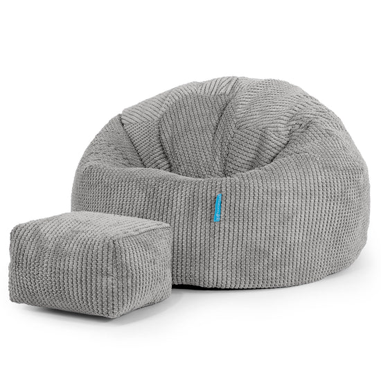 Klassisk Sakkosekk til Barn 1-5 år - Pom-pom Koksgrå 02
